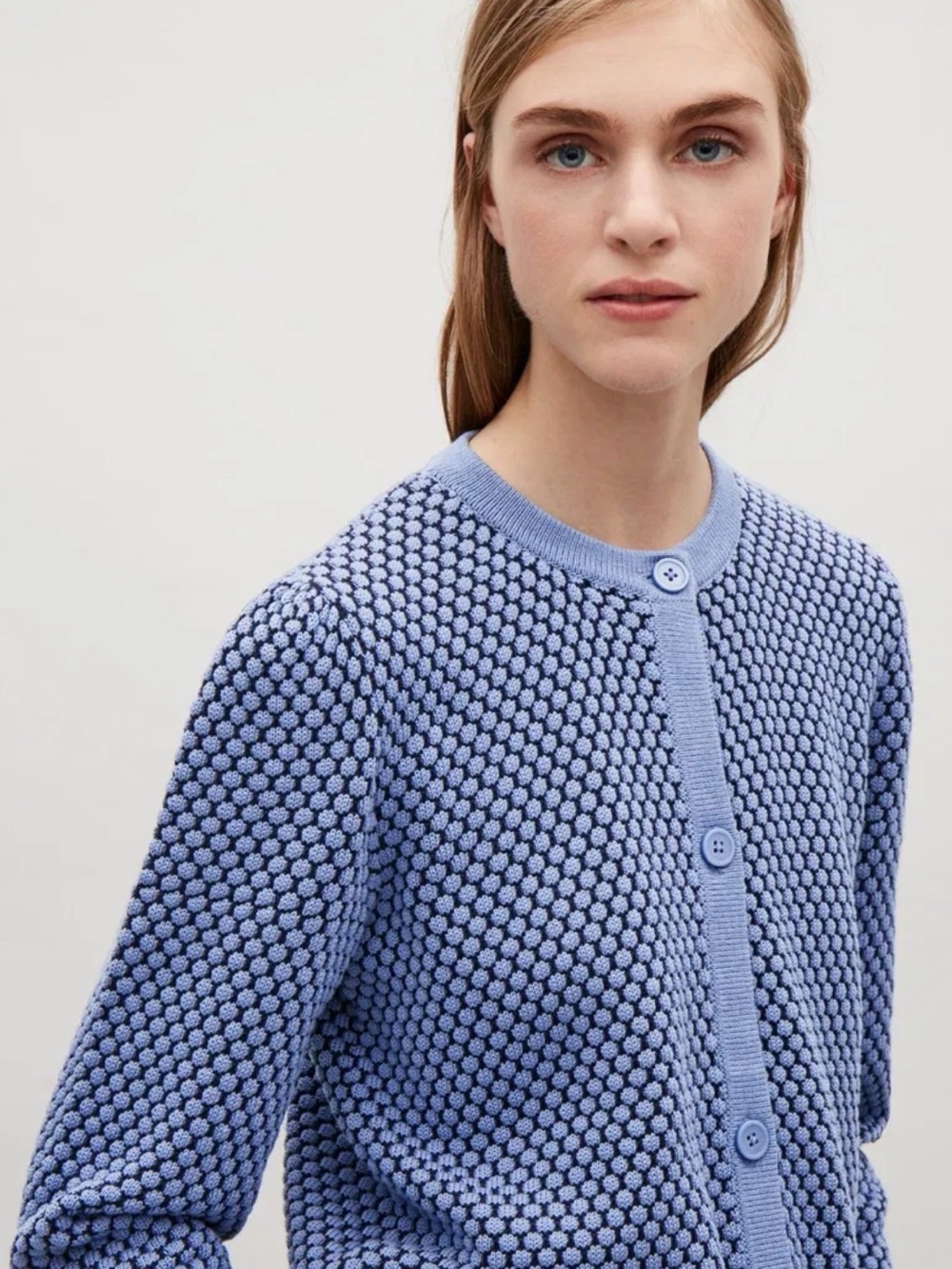 COS structured sleeve cardigan - L